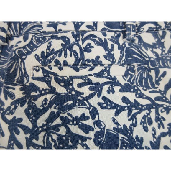 Lilly Pulitzer‎ Shorts Womens 4 Blue White Logo Outdoors Casual Preppy 30x14 - Picture 13 of 13